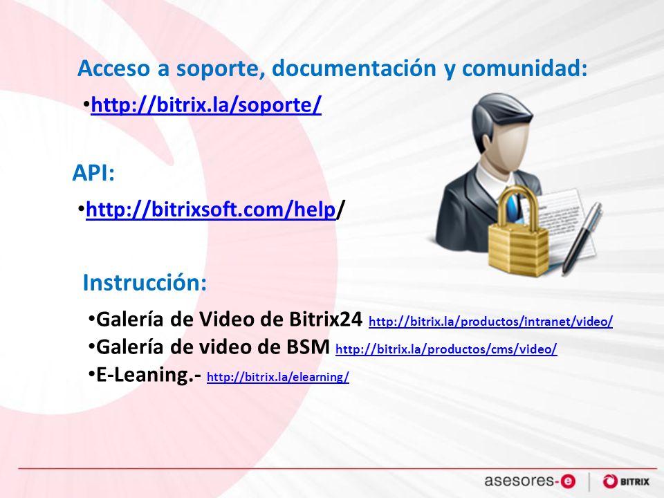 Acceso a soporte, documentación y comunidad: