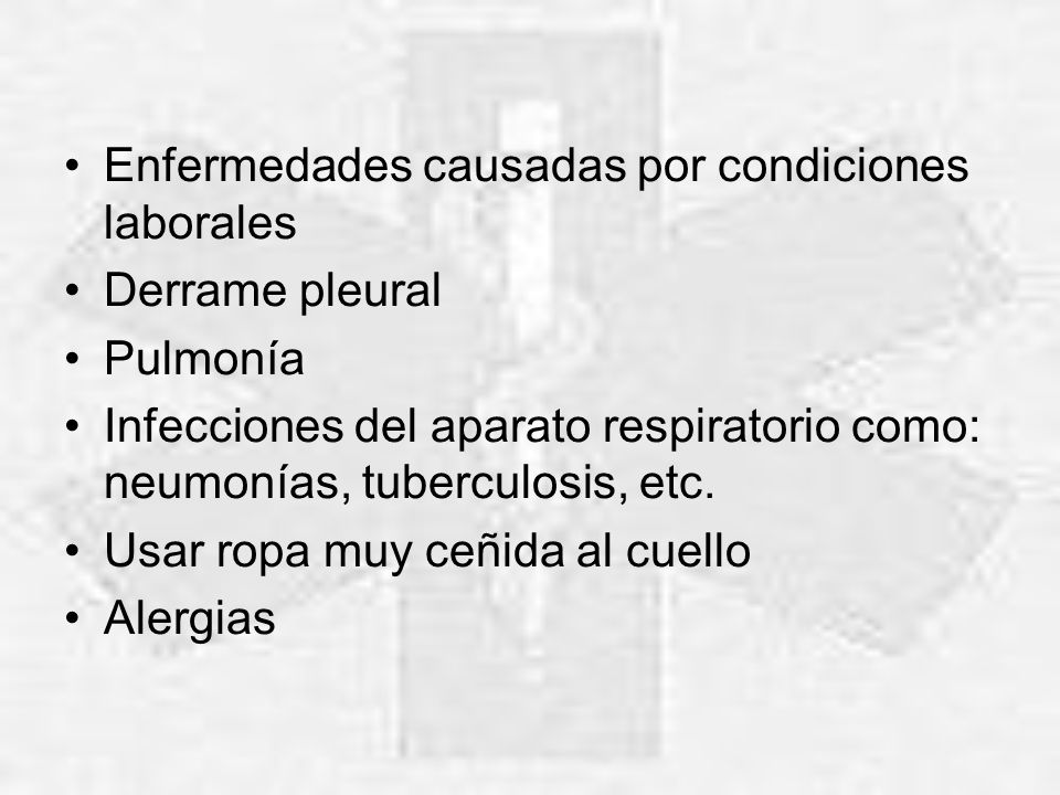 Enfermedades causadas por condiciones laborales