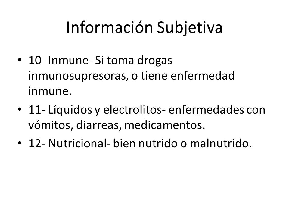 Información Subjetiva