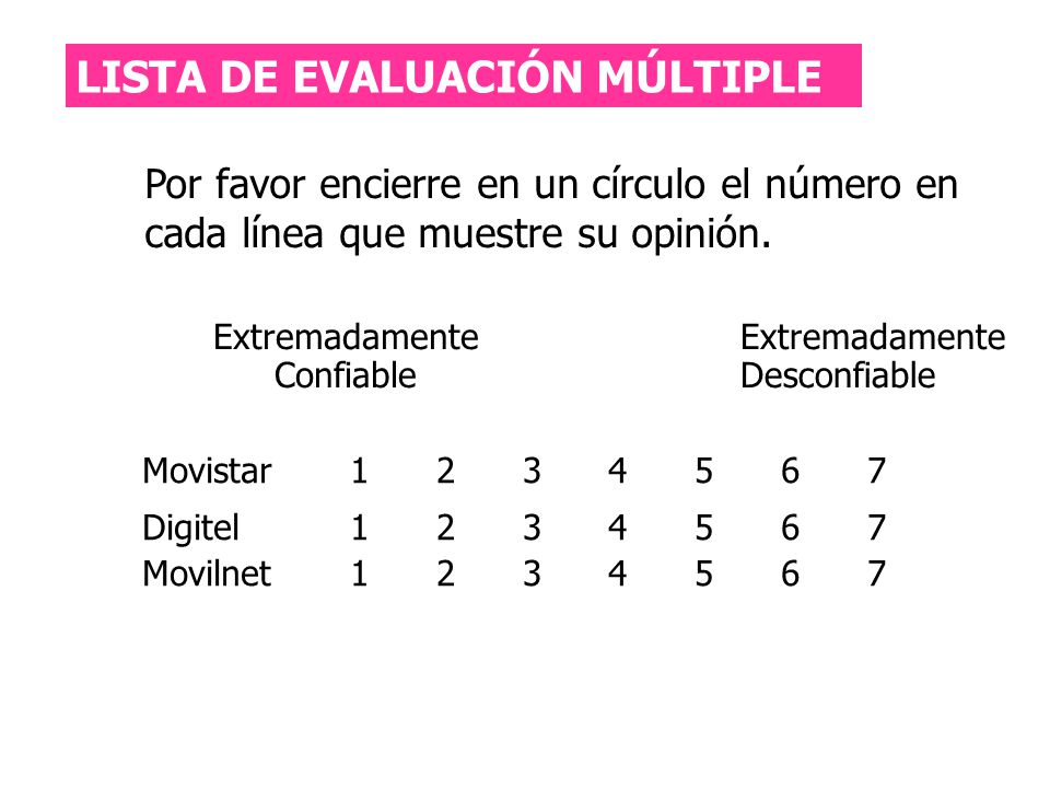 LISTA DE EVALUACIÓN MÚLTIPLE