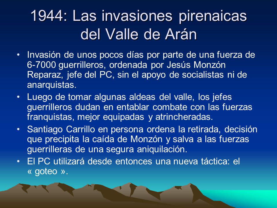 1944: Las invasiones pirenaicas del Valle de Arán