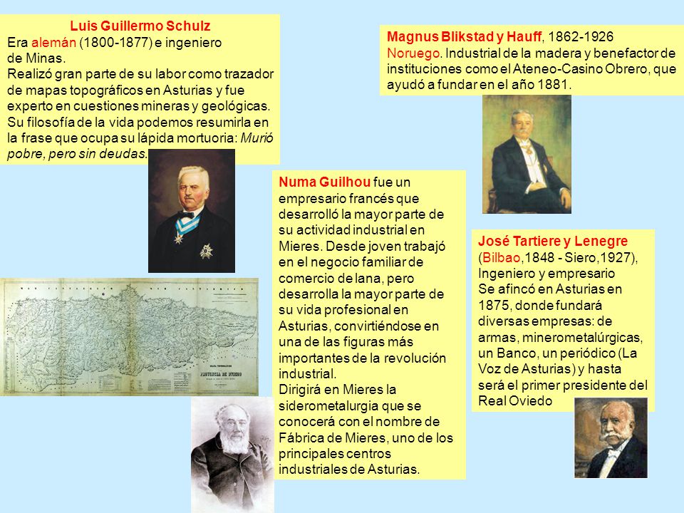 Luis Guillermo Schulz Era alemán ( ) e ingeniero. de Minas.