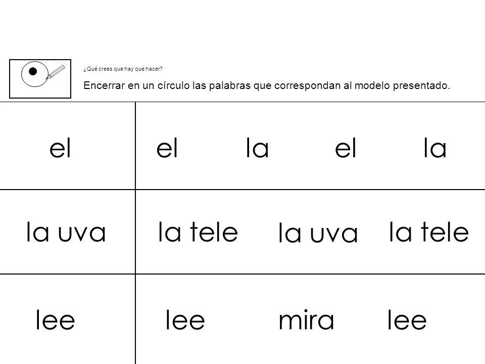 el el la el la la uva la tele la uva la tele lee lee mira lee