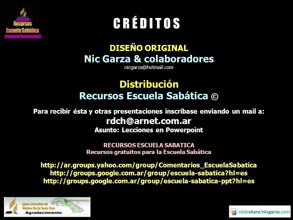 C R É D I T O S Nic Garza & colaboradores Distribución