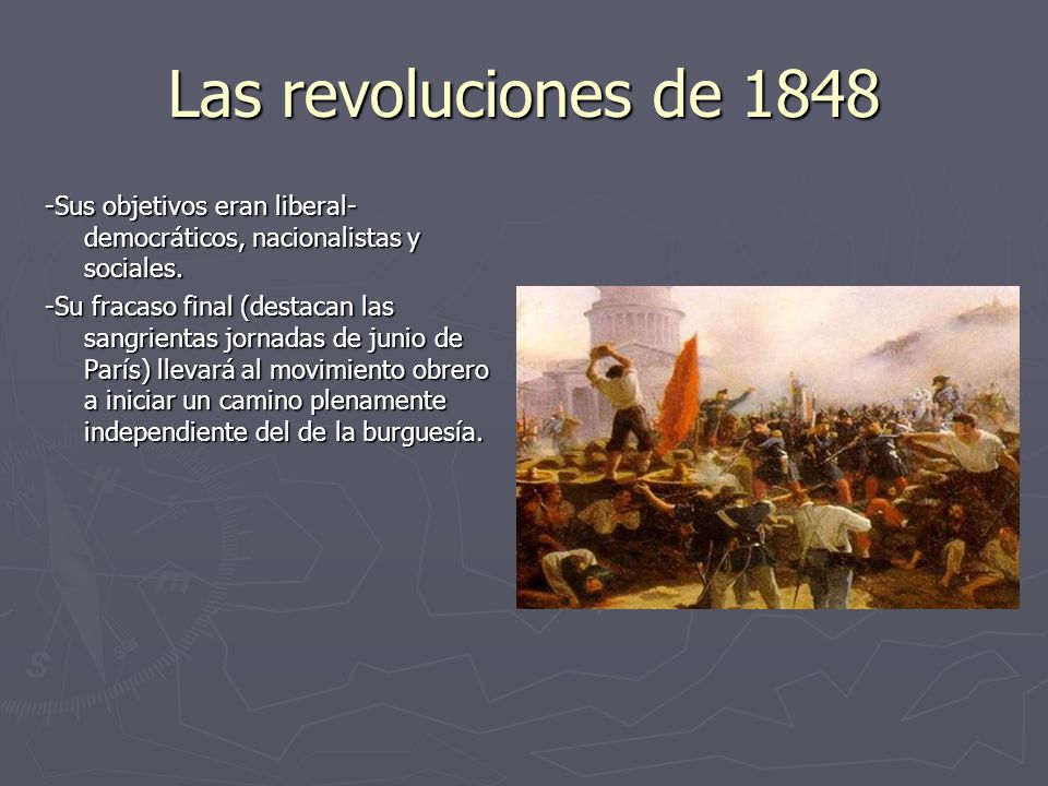 Las revoluciones de Sus objetivos eran liberal-democráticos, nacionalistas y sociales.