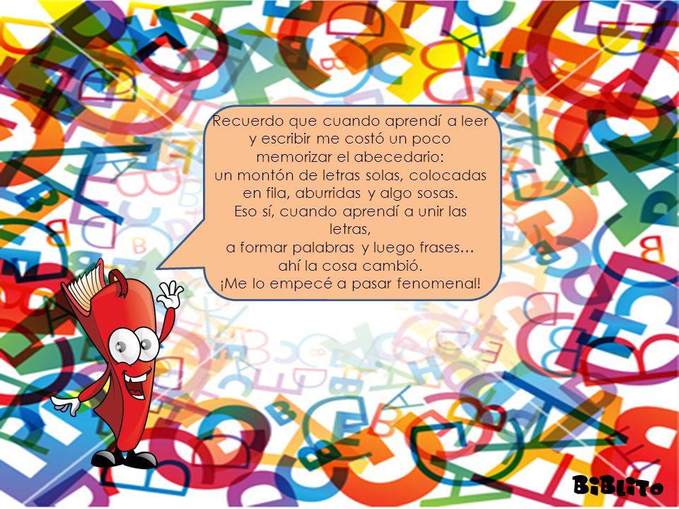 un montón de letras solas, colocadas en fila, aburridas y algo sosas.