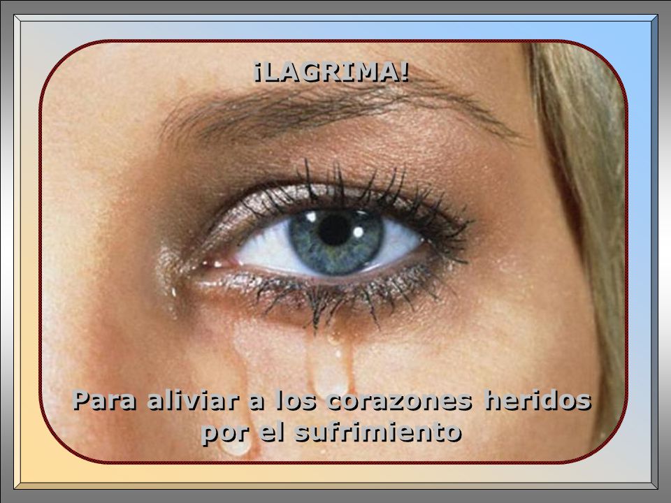 Para aliviar a los corazones heridos por el sufrimiento