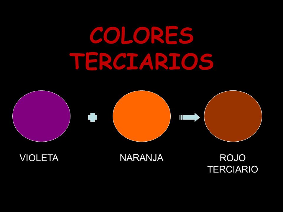 COLORES TERCIARIOS VIOLETA NARANJA ROJO TERCIARIO