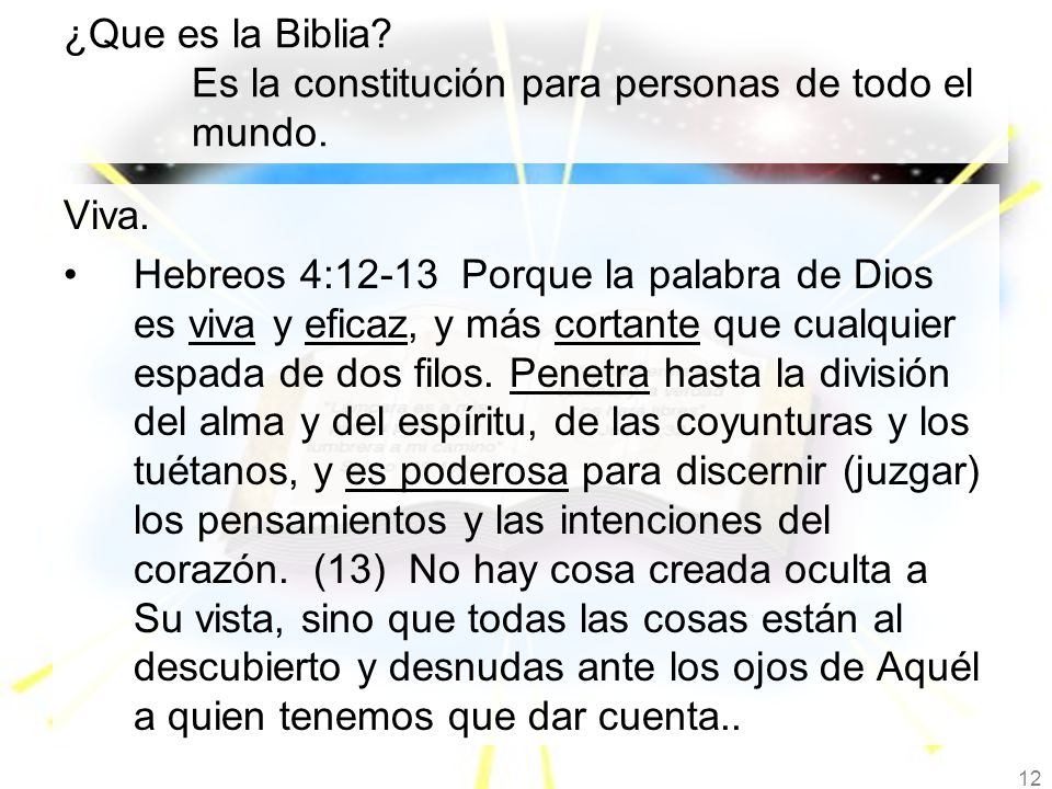 ¿Que es la Biblia Es la constitución para personas de todo el mundo.