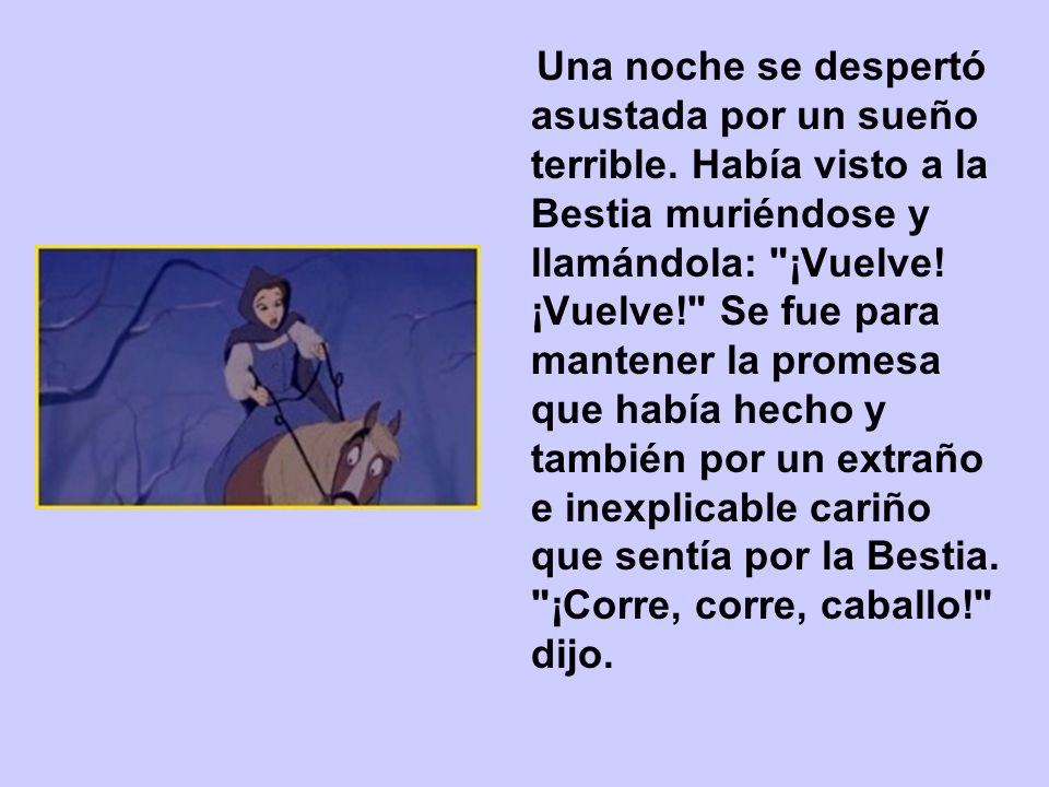 Una noche se despertó asustada por un sueño terrible
