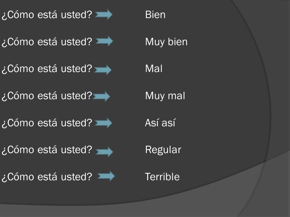 ¿Cómo está usted. ¿Cómo está usted. ¿Cómo está usted. ¿Cómo está usted