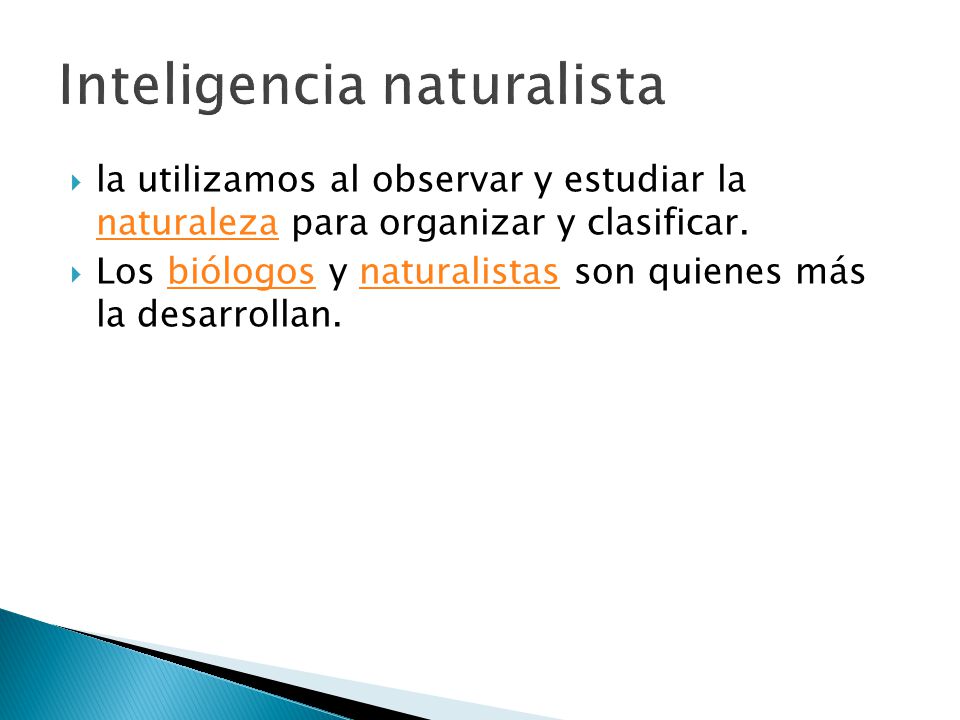 Inteligencia naturalista