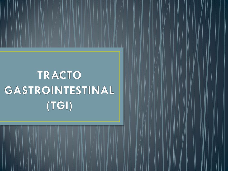 TRACTO GASTROINTESTINAL (TGI)