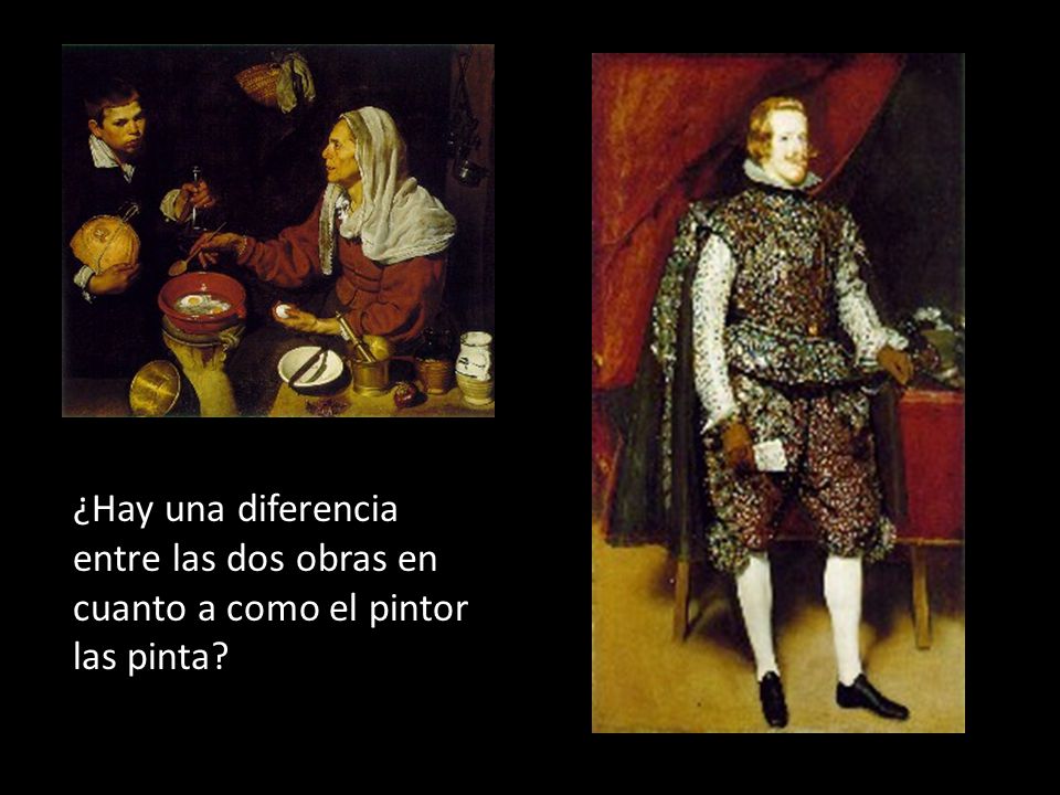¿Hay una diferencia entre las dos obras en cuanto a como el pintor las pinta
