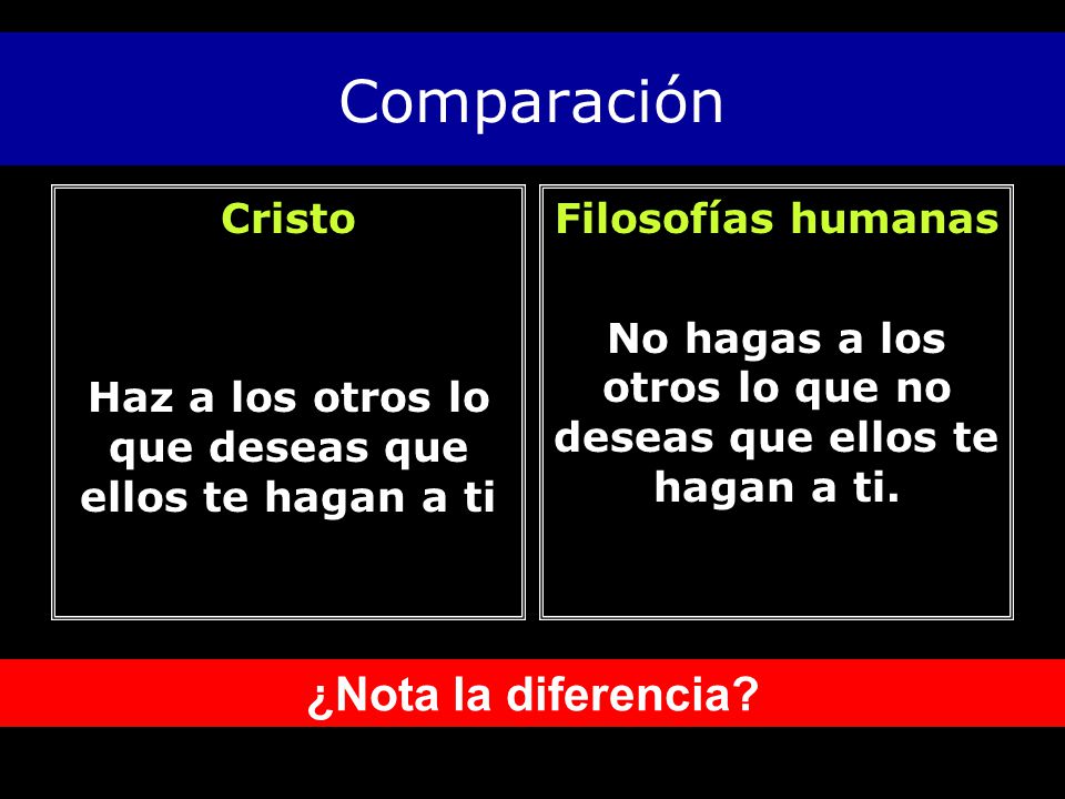No hagas a los otros lo que no deseas que ellos te hagan a ti.