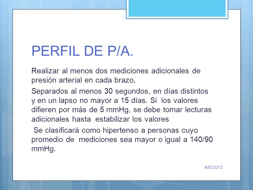PERFIL DE P/A.