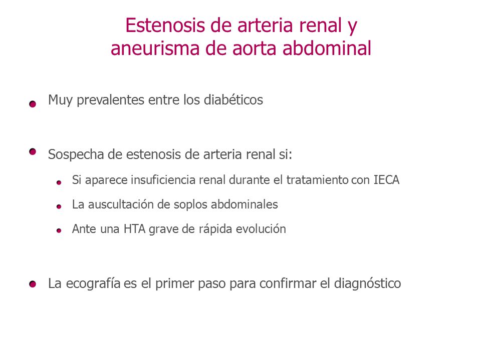 Estenosis de arteria renal y aneurisma de aorta abdominal