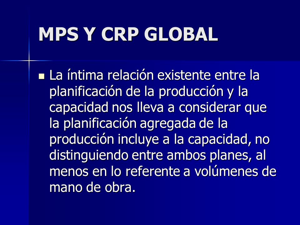 MPS Y CRP GLOBAL