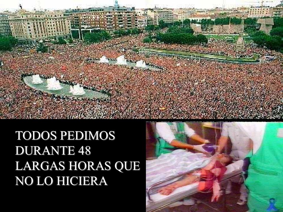 TODOS PEDIMOS DURANTE 48 LARGAS HORAS QUE NO LO HICIERA