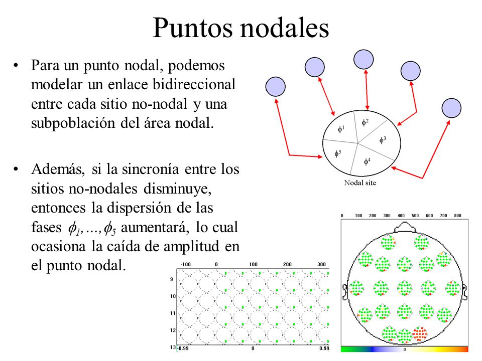 Puntos nodales Para un punto nodal, podemos modelar un enlace bidireccional entre cada sitio no-nodal y una subpoblación del área nodal.