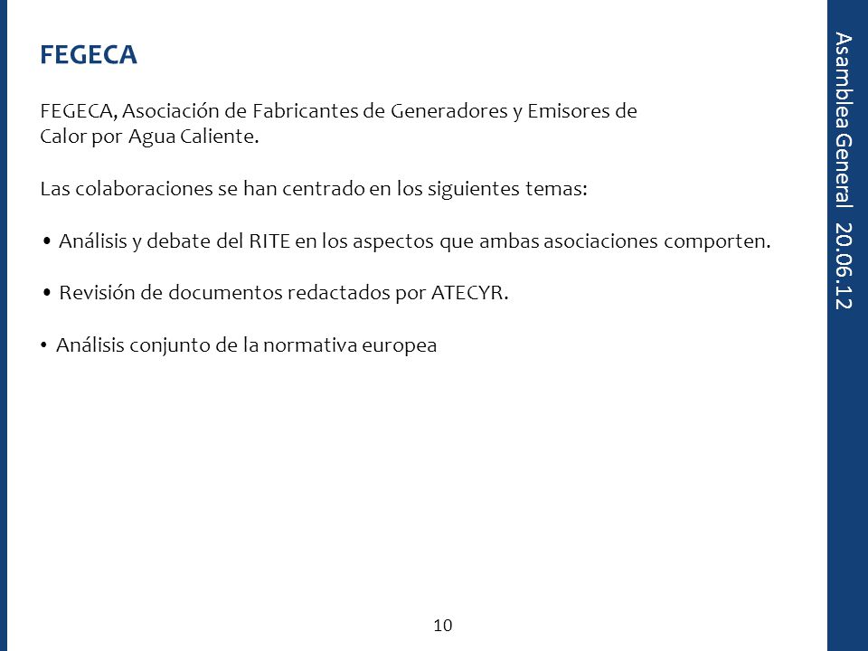 FEGECA FEGECA, Asociación de Fabricantes de Generadores y Emisores de