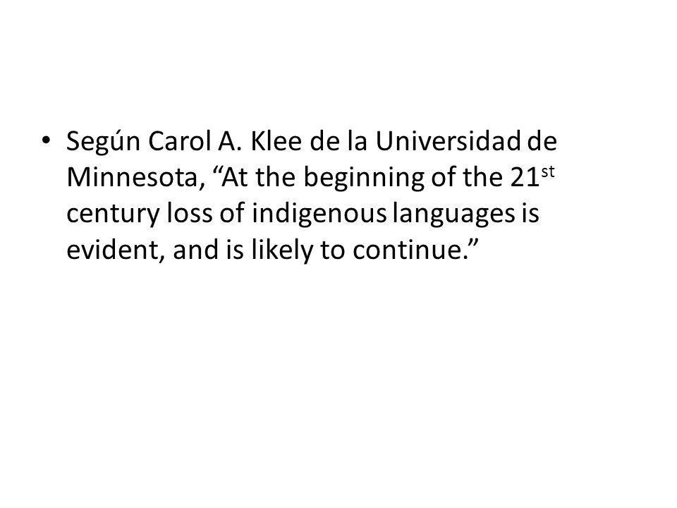 Según Carol A.
