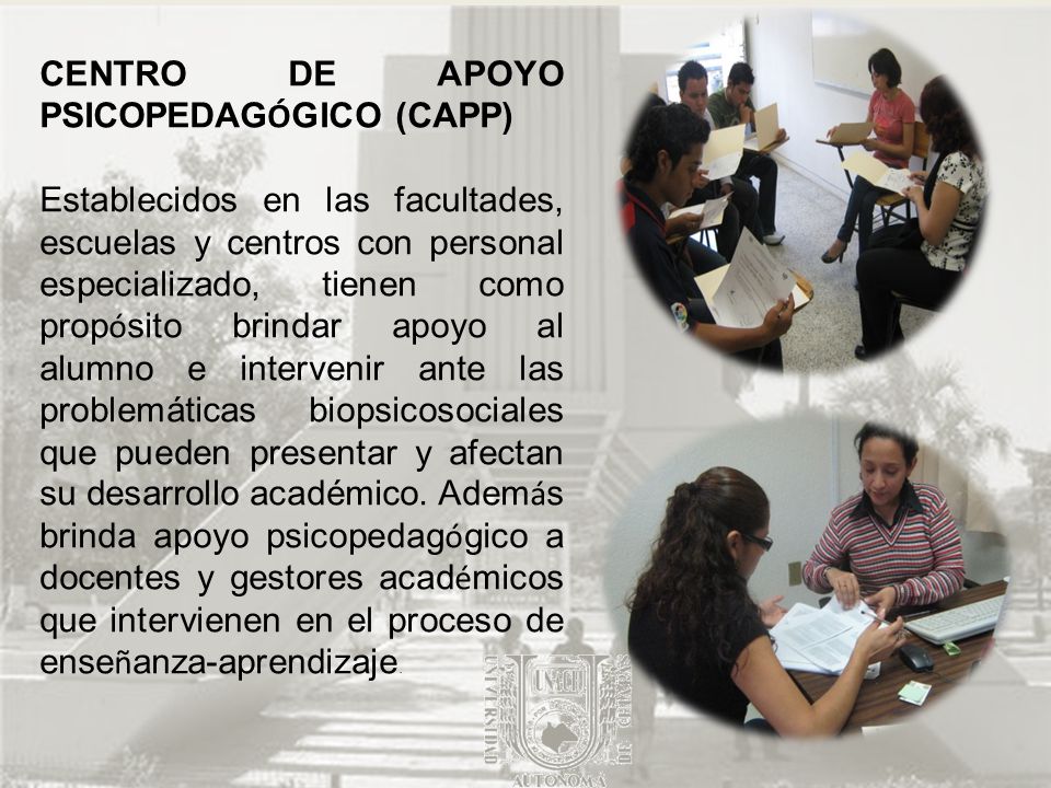 CENTRO DE APOYO PSICOPEDAGÓGICO (CAPP)