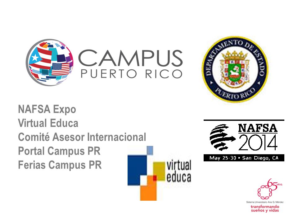 NAFSA Expo Virtual Educa Comité Asesor Internacional Portal Campus PR Ferias Campus PR