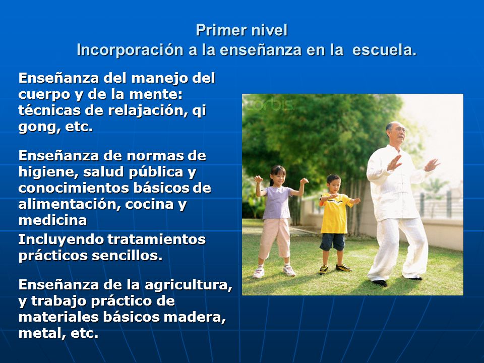 Primer nivel Incorporación a la enseñanza en la escuela.