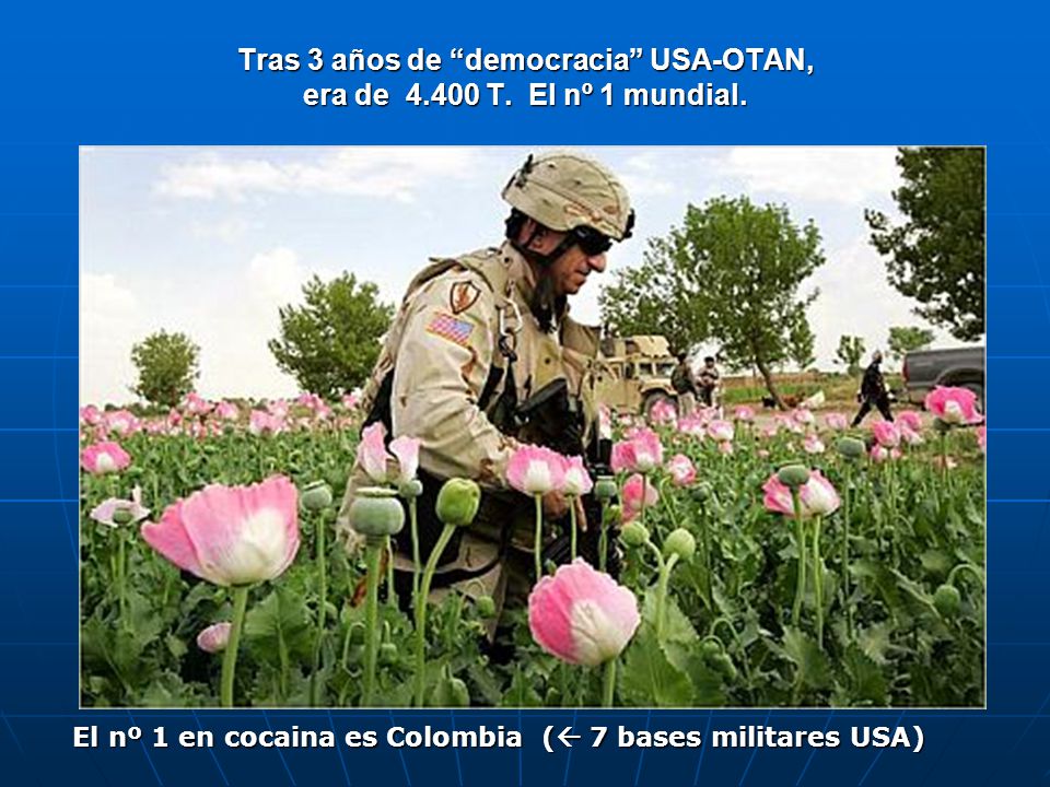 Tras 3 años de democracia USA-OTAN, era de T. El nº 1 mundial.