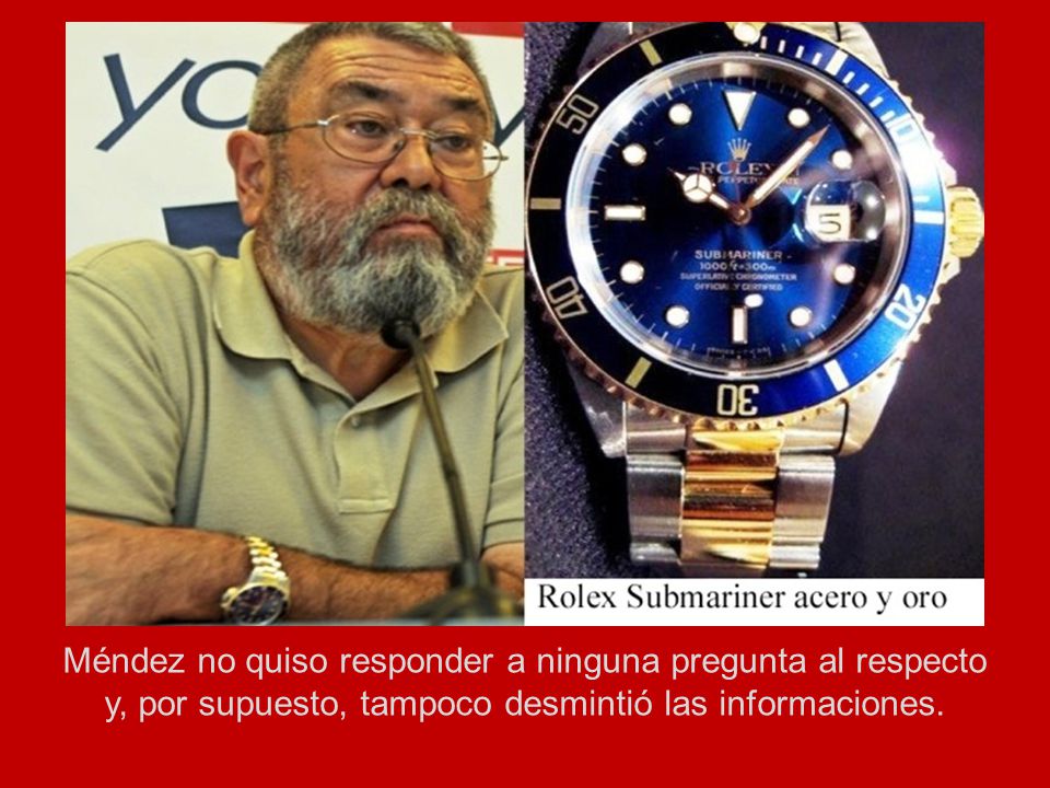 Méndez no quiso responder a ninguna pregunta al respecto y, por supuesto, tampoco desmintió las informaciones.