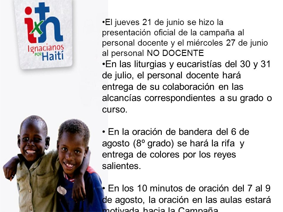 El jueves 21 de junio se hizo la presentación oficial de la campaña al personal docente y el miércoles 27 de junio al personal NO DOCENTE