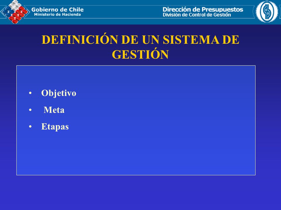 DEFINICIÓN DE UN SISTEMA DE GESTIÓN