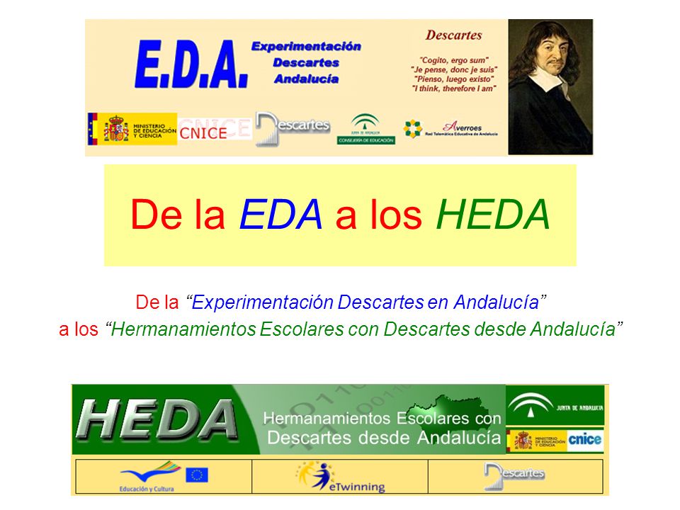 De la EDA a los HEDA De la Experimentación Descartes en Andalucía