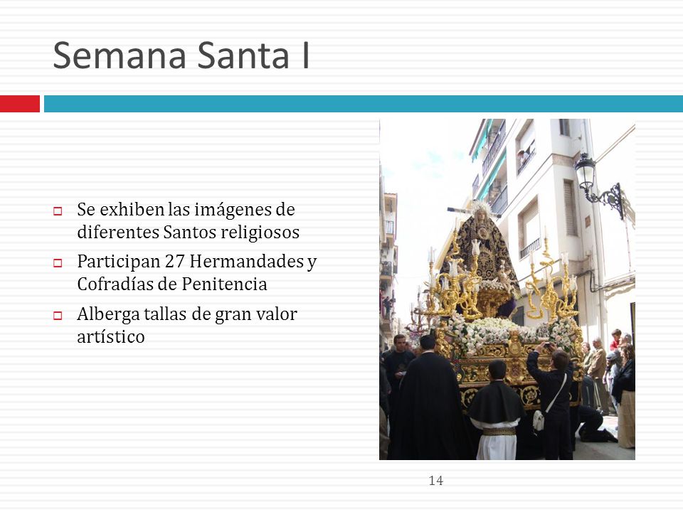 Semana Santa I Se exhiben las imágenes de diferentes Santos religiosos