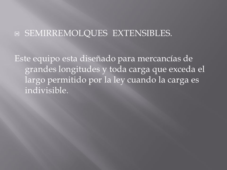SEMIRREMOLQUES EXTENSIBLES.