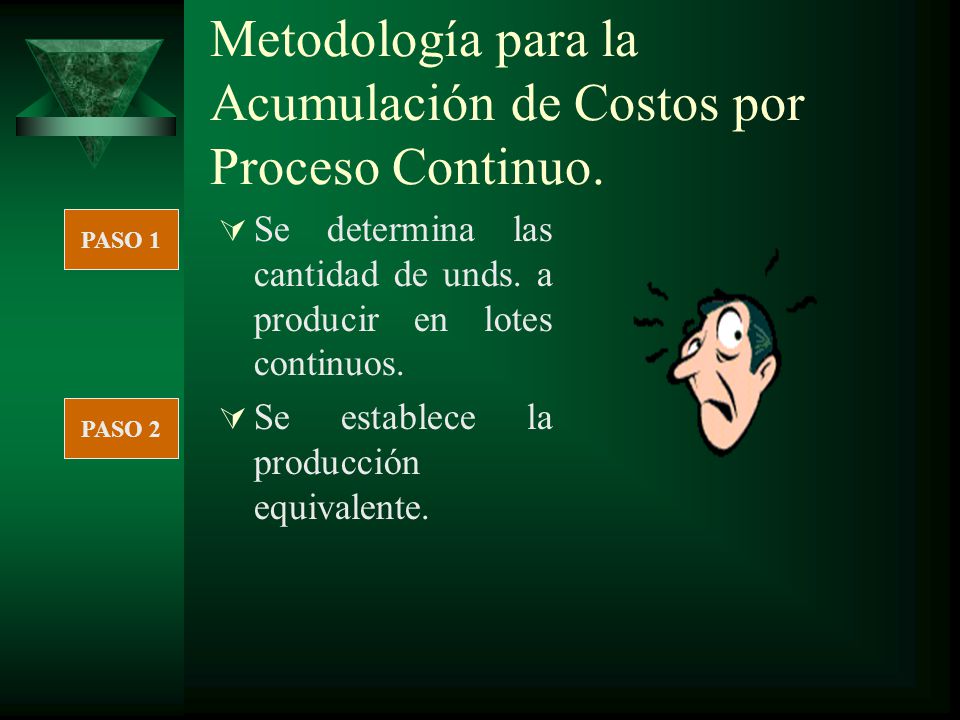 Metodología para la Acumulación de Costos por Proceso Continuo.