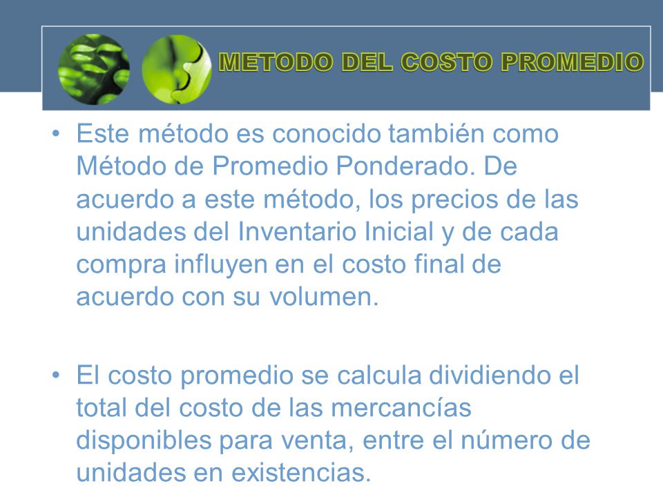 METODO DEL COSTO PROMEDIO
