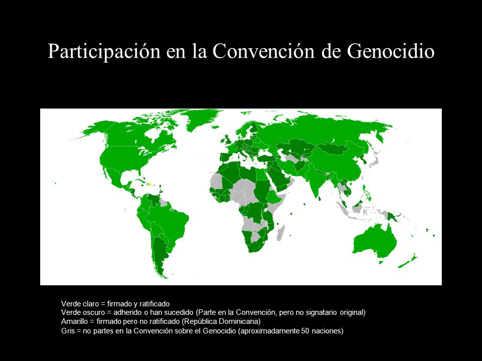 Participación en la Convención de Genocidio