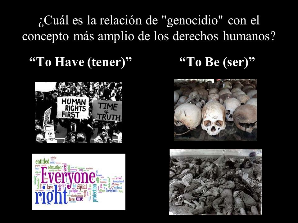 ¿Cuál es la relación de genocidio con el concepto más amplio de los derechos humanos