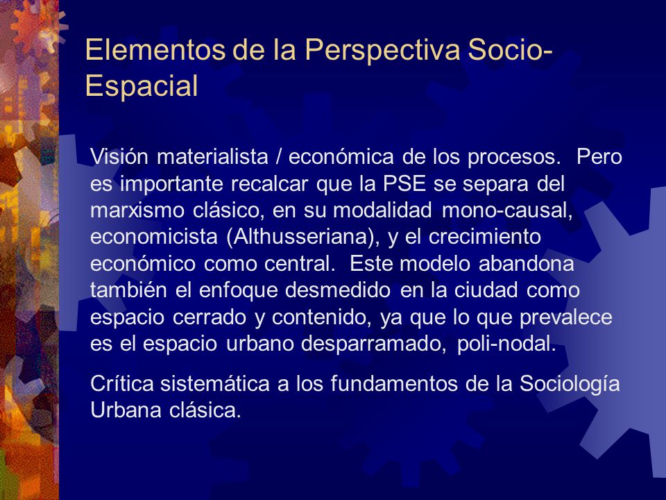 Elementos de la Perspectiva Socio-Espacial