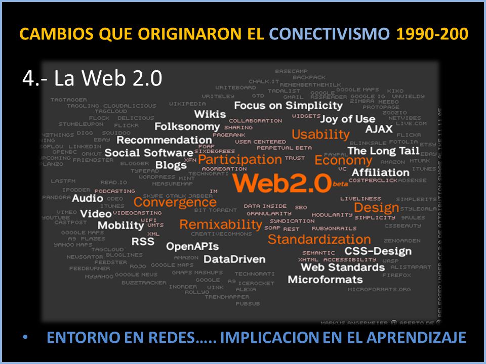 CAMBIOS QUE ORIGINARON EL CONECTIVISMO