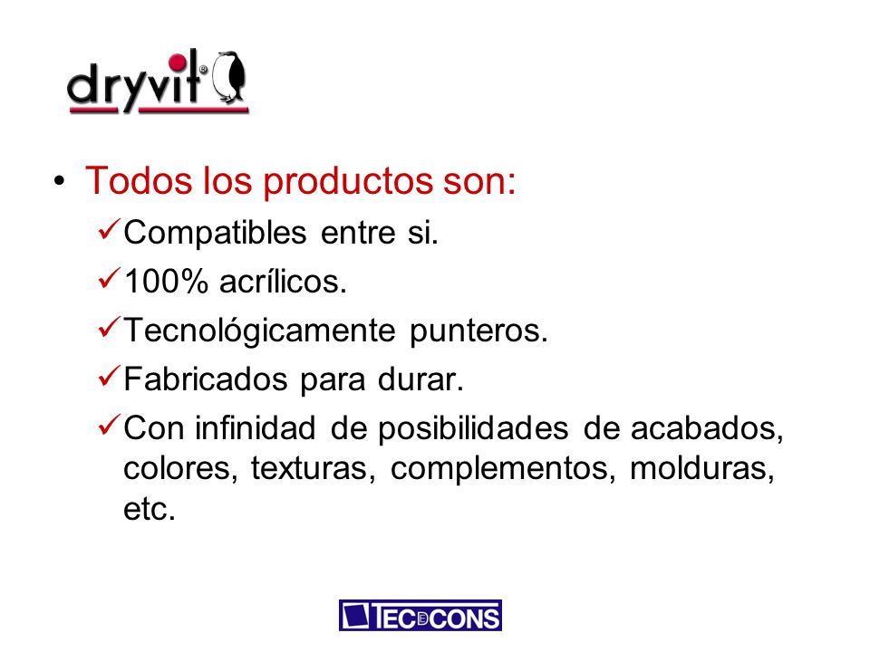 Todos los productos son:
