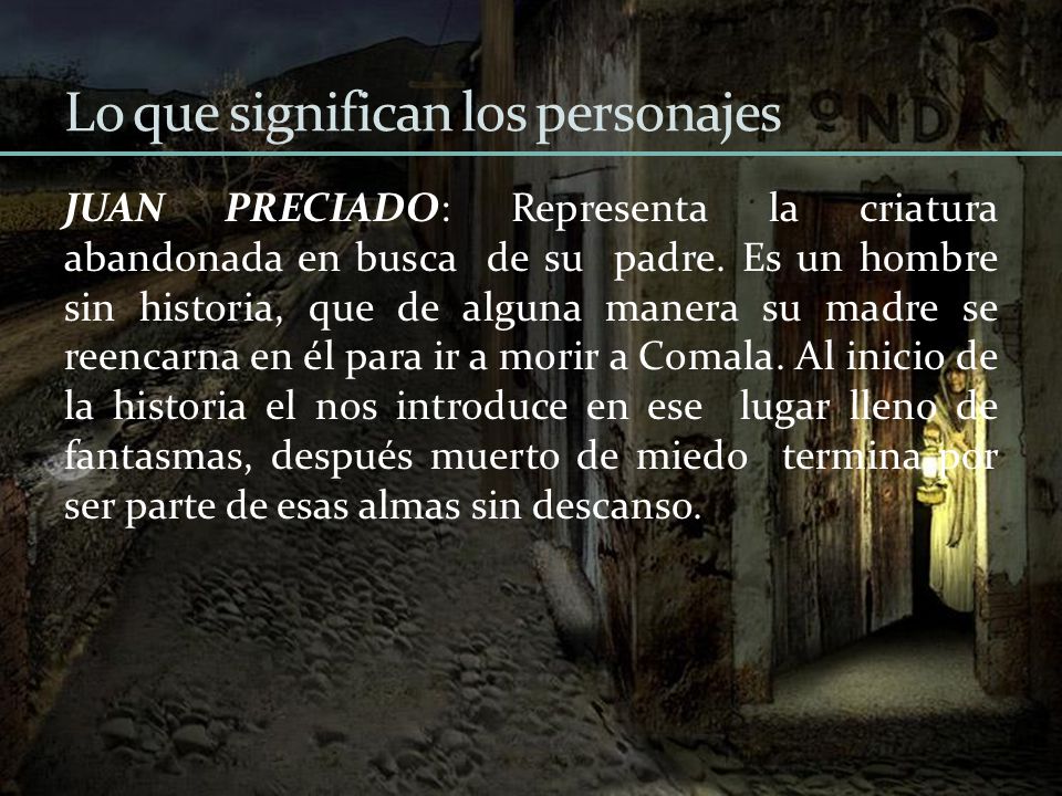 Lo que significan los personajes