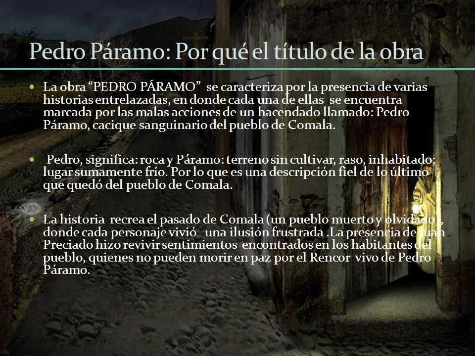 Pedro Páramo: Por qué el título de la obra
