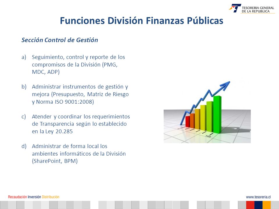 Funciones División Finanzas Públicas