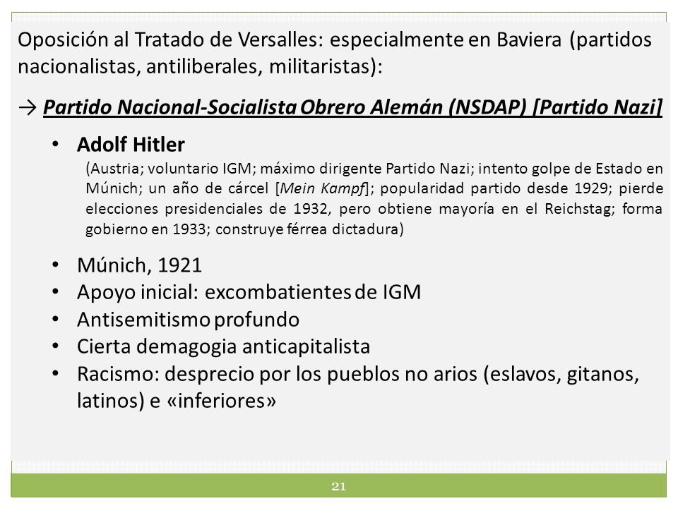 → Partido Nacional-Socialista Obrero Alemán (NSDAP) [Partido Nazi]