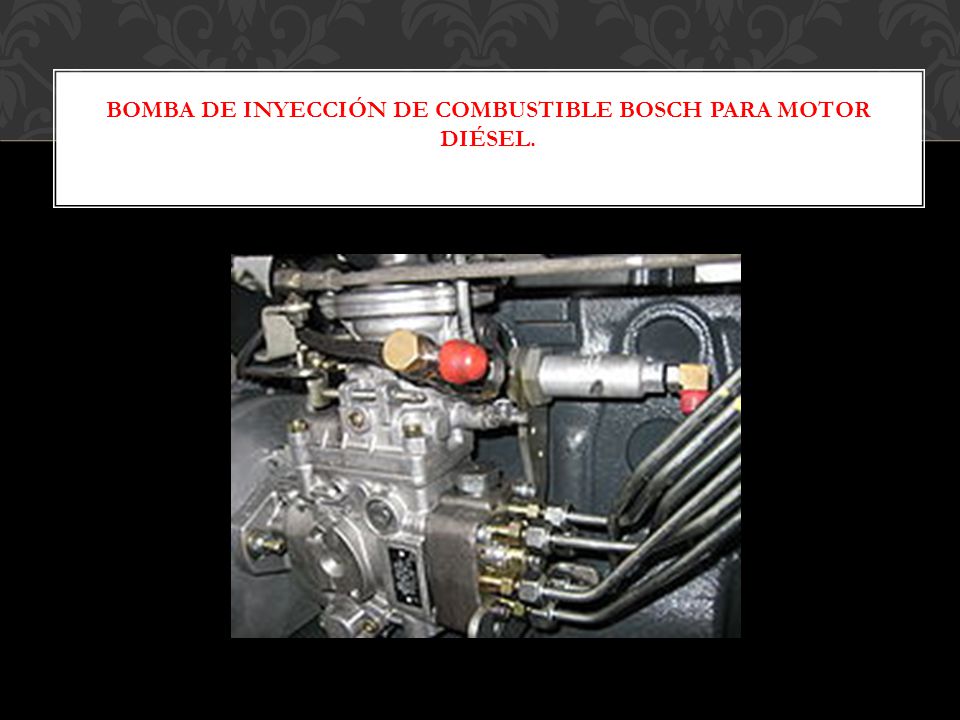 Bomba de inyección de combustible BOSCH para motor diésel.