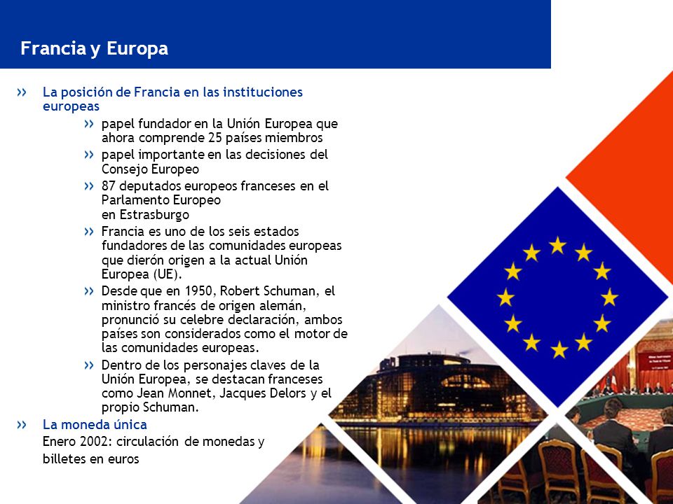 Francia y Europa La posición de Francia en las instituciones europeas