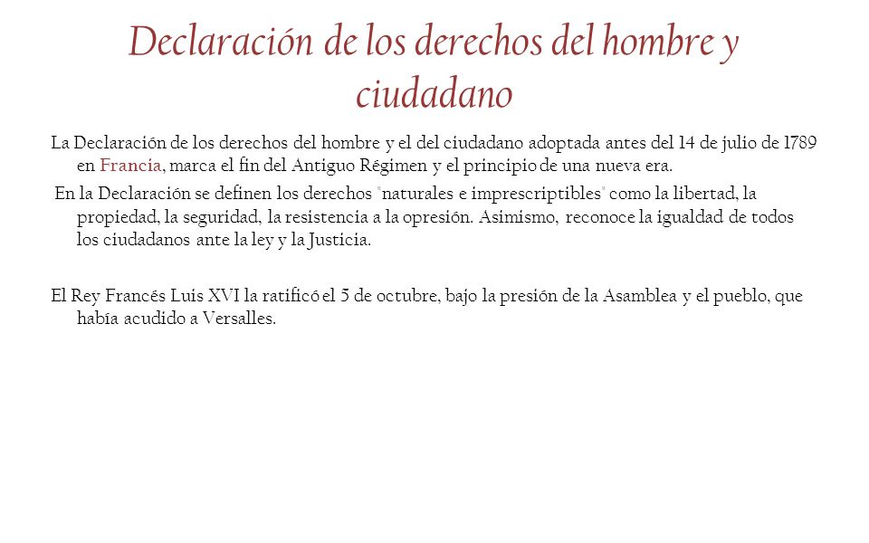 Declaración de los derechos del hombre y ciudadano